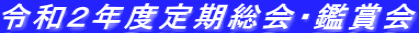 令和２年度定期総会・鑑賞会